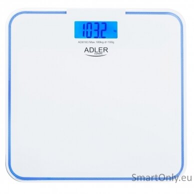 Adler | Bathroom Scale | AD 8183 | Maximum weight (capacity) 180 kg | Accuracy 100 g | White