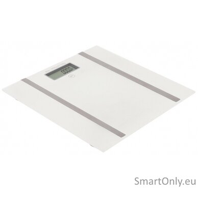 Adler Bathroom scale with analyzer AD 8154 Maximum weight (capacity) 180 kg, Accuracy 100 g, Body Mass Index (BMI) measuring, White