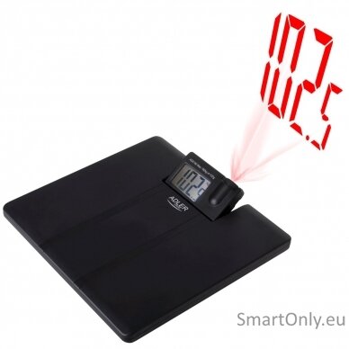 Adler | Bathroom Scale with Projector | AD 8182 | Maximum weight (capacity) 180 kg | Accuracy 100 g | Black 1