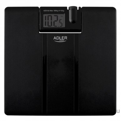 Adler | Bathroom Scale with Projector | AD 8182 | Maximum weight (capacity) 180 kg | Accuracy 100 g | Black