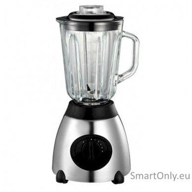 Adler Blender AD 4070 Tabletop 600 W Jar material Glass Jar capacity 1.5 L Black/Stainless steel