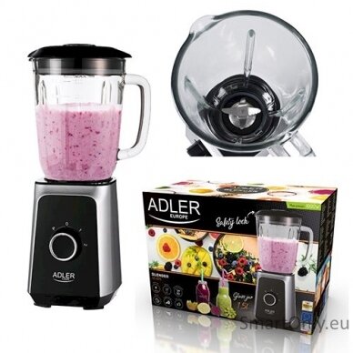 Adler Blender AD 4076 Tabletop 1000 W Jar material Glass Jar capacity 1.5 L Ice crushing Black 5