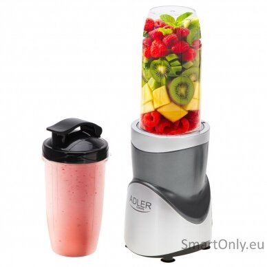 Adler Blender Smoothie Set | AD 4084 | Tabletop | 1200 W | Jar material BPA-Free | Jar capacity 0.3+0.5+0.5+0.7 L | Ice crushing | Stainless Steel 1