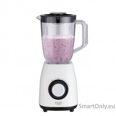 Adler Blender with jar 	AD 4085 Tabletop 1000 W Jar material Plastic Jar capacity 1.5 L White 7