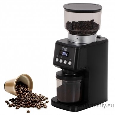 Adler Burr Coffee Grinder | AD 4300 | 180 W | Coffee beans capacity 300 g | Black 6