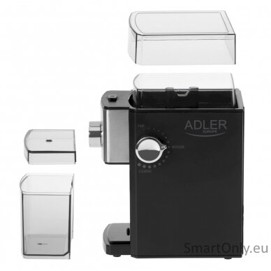 Adler | Coffee Grinder | AD 4448 | 300 W | Coffee beans capacity 250 g | Number of cups 12 per container pc(s) | Black 3