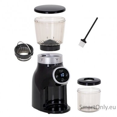 Adler | Coffee Grinder | AD 4450 Burr | 300 W | Coffee beans capacity 300 g | Number of cups 1-10 pc(s) | Black 3