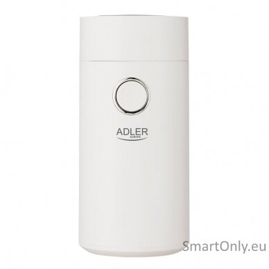 Adler | Coffee grinder | AD4446wg | 150 W | Coffee beans capacity 75 g | Lid safety switch | White 2