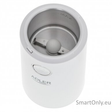 Adler | Coffee Mill | AD 4446ws | 150 W | Coffee beans capacity 75 g | White 2