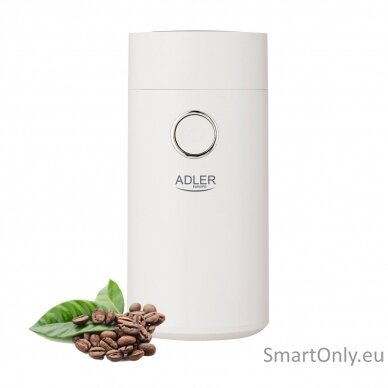 Adler | Coffee Mill | AD 4446ws | 150 W | Coffee beans capacity 75 g | White 7