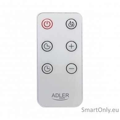 Adler Convection fan heater LCD with remote control | Convection Heater | 2000 W | Number of power levels 3 | White | IPX24 1