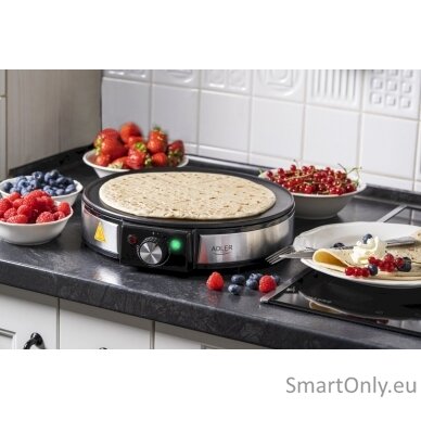 Adler Crepe Maker AD 3058 1600 W Number of pastry 1 Crepe Stainless Steel/Black 3