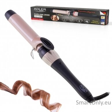 Adler Curling Iron AD 2118	 Ceramic heating system, Barrel diameter 32 mm, Temperature (max) 200 °C, 56 W, Black/Pink 3