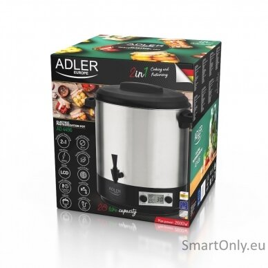 Adler Electric pot/Cooker AD 4496 Stainless steel/Black 28 L 2600 W 4