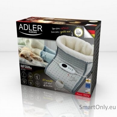 Adler Feet warmer with LCD controller AD 7432 Number of heating levels 4, Number of persons 1, Washable, Remote control, 140 W, Grey 3