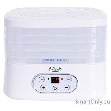 Adler Food Dehydrator AD 6658 Power 230 W Number of trays 5 Temperature control Integrated timer White 2