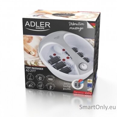 Adler Foot massager AD 2177 White/Silver 9