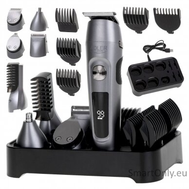 Adler | Grooming 6 in 1 Set | AD 2944 | Cordless | Number of length steps 6 | Stainless Steel/Black 10