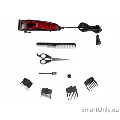 Adler Hair clipper AD 2825 Corded, Red 6