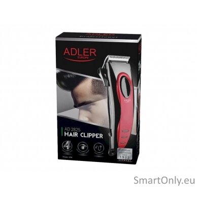 Adler Hair clipper AD 2825 Corded, Red 9