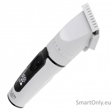 Adler | Hair Clipper with LCD Display | AD 2839 | Cordless | Number of length steps 6 | White/Black 2