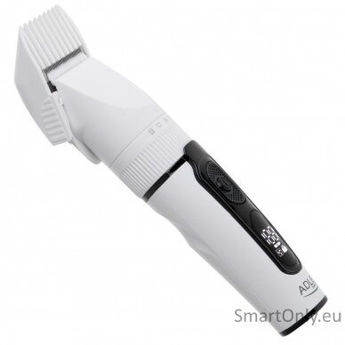 Adler | Hair Clipper with LCD Display | AD 2839 | Cordless | Number of length steps 6 | White/Black 3