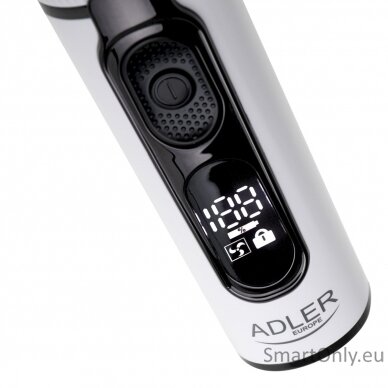 Adler | Hair Clipper with LCD Display | AD 2839 | Cordless | Number of length steps 6 | White/Black 7