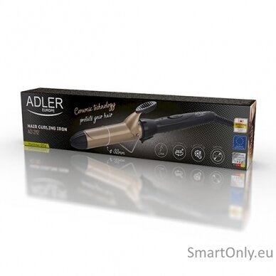 Adler Hair Curler AD 2112 Ceramic heating system, 55 W, Black