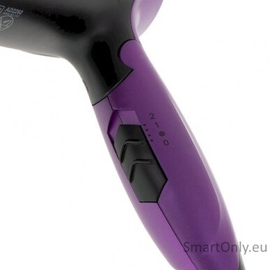 Adler Hair Dryer AD 2260 1600 W, Number of temperature settings 2, Black/Purple 3