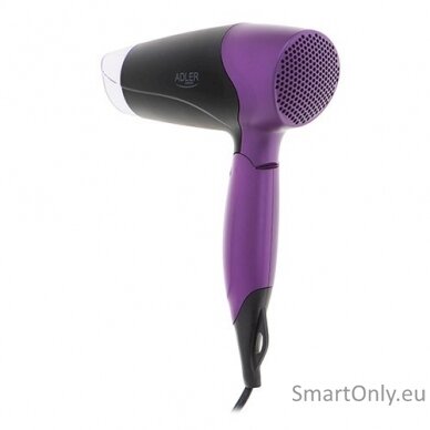 Adler Hair Dryer AD 2260 1600 W, Number of temperature settings 2, Black/Purple 4