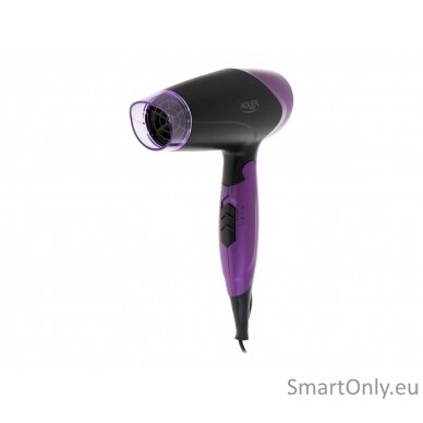 Adler Hair Dryer AD 2260 1600 W, Number of temperature settings 2, Black/Purple 6