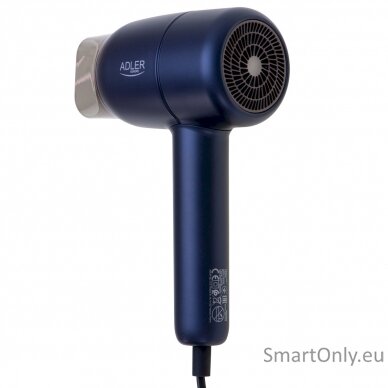 Adler Hair Dryer | AD 2279b | 1800 W | Number of temperature settings 2 | Ionic function | Blue 5