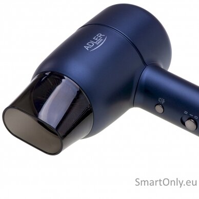 Adler Hair Dryer | AD 2279b | 1800 W | Number of temperature settings 2 | Ionic function | Blue 7