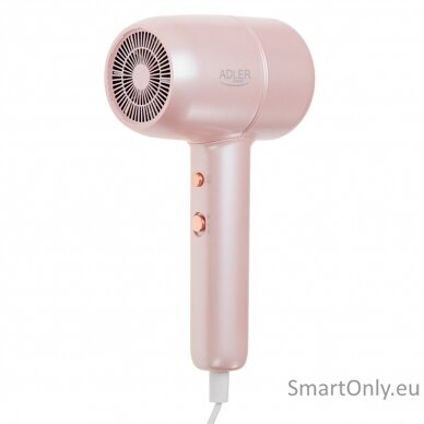 Adler Hair Dryer | AD 2279p | 1800 W | Number of temperature settings 2 | Ionic function | Pink 1