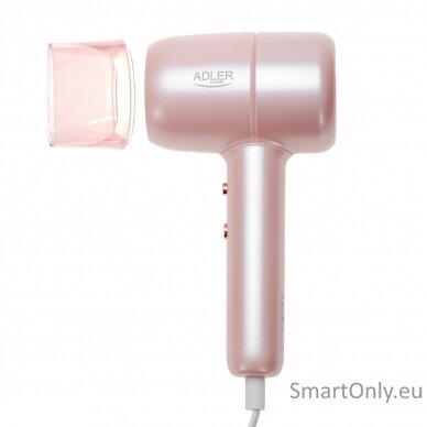 Adler Hair Dryer | AD 2279p | 1800 W | Number of temperature settings 2 | Ionic function | Pink 3