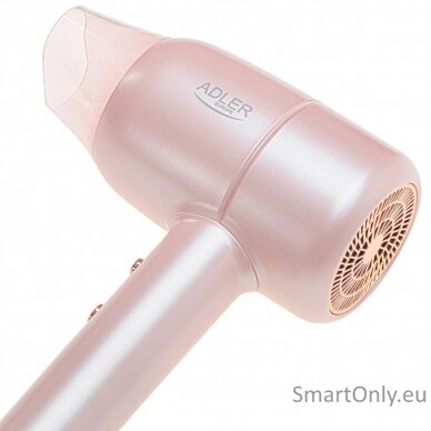 Adler Hair Dryer | AD 2279p | 1800 W | Number of temperature settings 2 | Ionic function | Pink 6