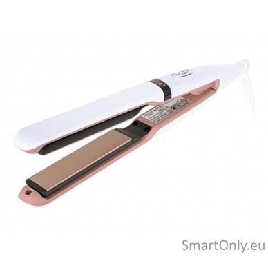 Adler Hair Straightener AD 2321 Warranty 24 month(s), Ceramic heating system, Display LCD, Temperature (min) 140 °C, Temperature (max) 220 °C, 45 W, Pearl White 6