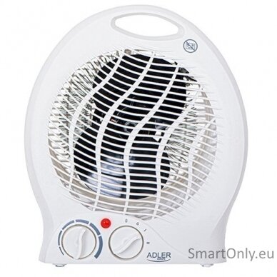 Adler Heater AD 7728 Fan Heater, 2000 W, Number of power levels 2, White 1