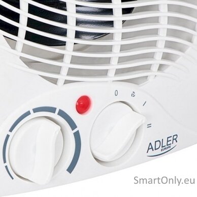 Adler Heater AD 7728 Fan Heater, 2000 W, Number of power levels 2, White 4