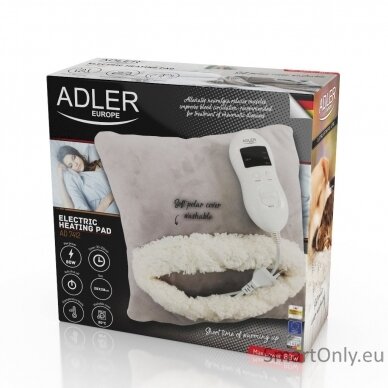 Adler Heating Blanket AD 7412 Number of heating levels 8, Number of persons 1, Washable, Soft fleece, 80 W, Grey 4