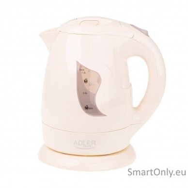 Adler Kettle AD 08 b Standard 850 W 1 L Plastic 360° rotational base Beige 3