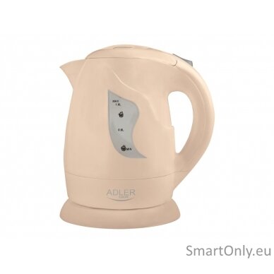 Adler Kettle AD 08 b Standard 850 W 1 L Plastic 360° rotational base Beige 5