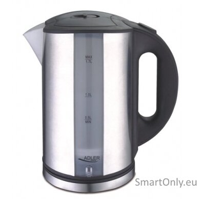 Adler Kettle AD 1216 Standard 2000 W 1.7 L Stainless steel 360° rotational base Stainless steel