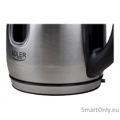 Adler Kettle AD 1223 Standard 2200 W 1.7 L Stainless steel 360° rotational base Stainless steel 10