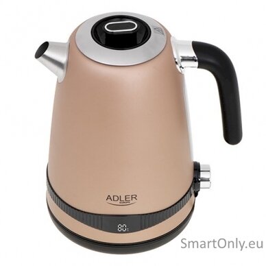 Adler Kettle AD 1295	 Electric 2200 W 1.7 L Stainless steel 360° rotational base Golden 4