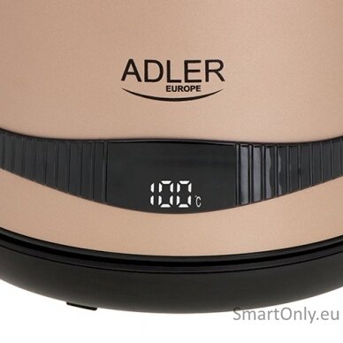 Adler Kettle AD 1295	 Electric 2200 W 1.7 L Stainless steel 360° rotational base Golden 6