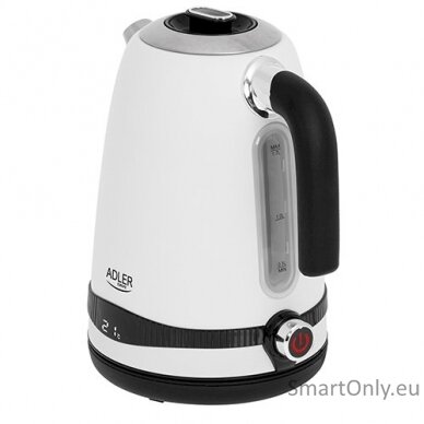 Adler Kettle AD 1295w	 Electric 2200 W 1.7 L Stainless steel 360° rotational base White 3