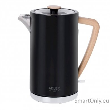 Adler Kettle AD 1347b Electric 2200 W 1.5 L Stainless steel 360° rotational base Black