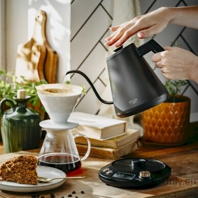 Adler Kettle | AD 1349 | Electric | 1100 W | 1 L | Stainless steel | 360° rotational base | Black/Gold 8