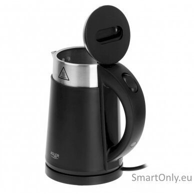 Adler | Kettle | AD 1372 | Electric | 800 W | 0.6 L | Plastic/Stainless steel | 360° rotational base | Black 3